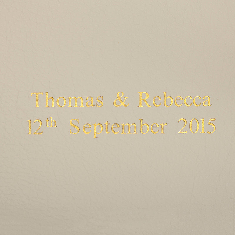 Ivory Leather Mini Landscape Album