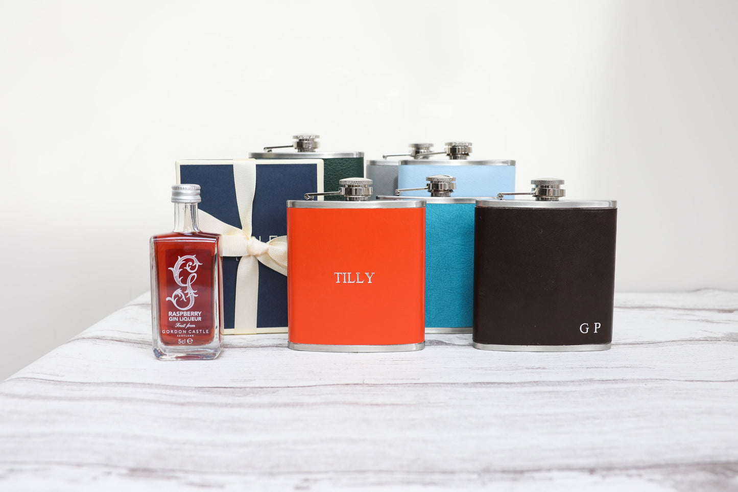 Duck Egg Blue Hip Flask