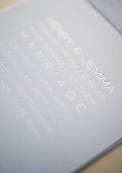 Bespoke Foiled Invitations
