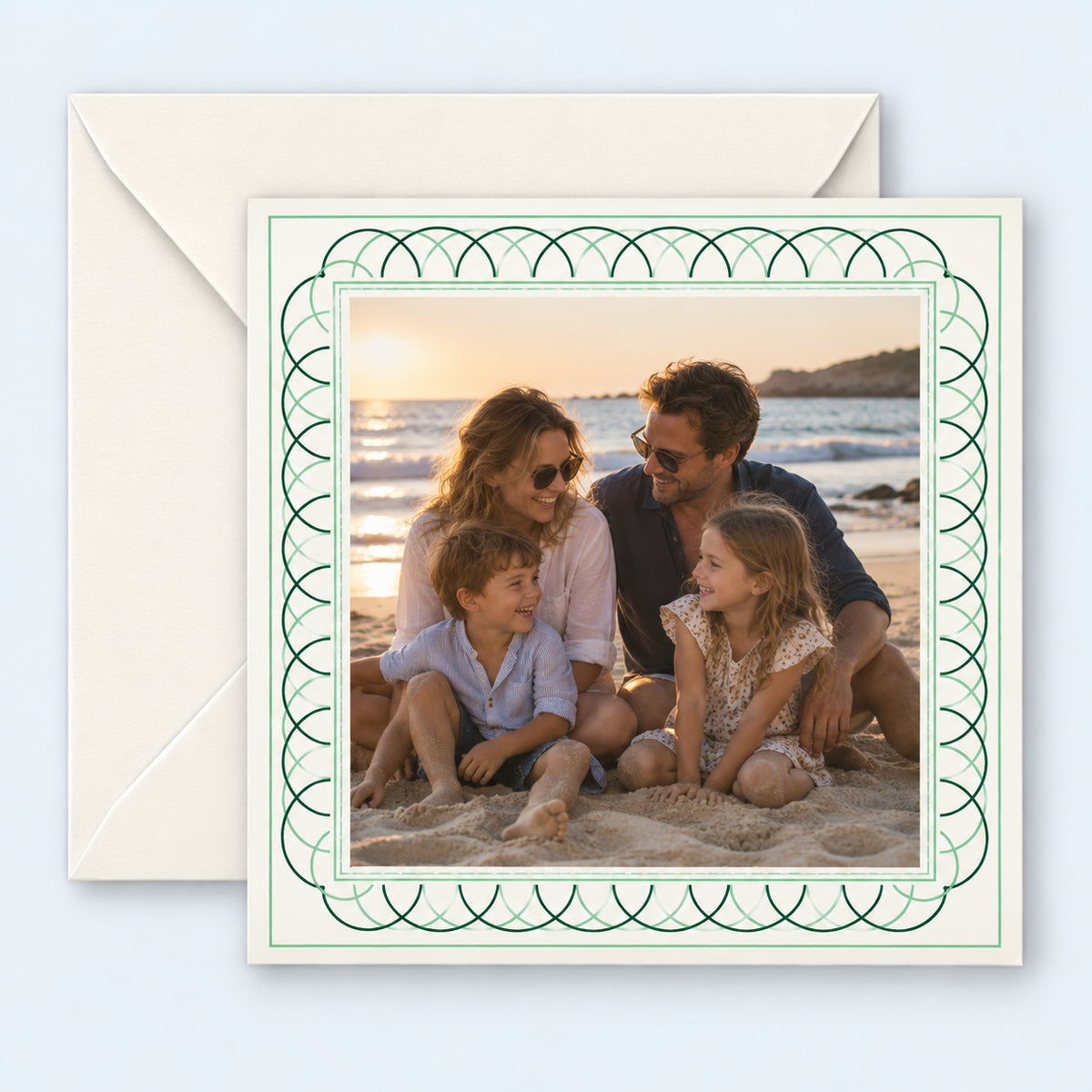 Arch Border Photo Christmas Card