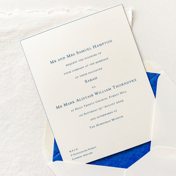 Painted Beveled Edge Invitation