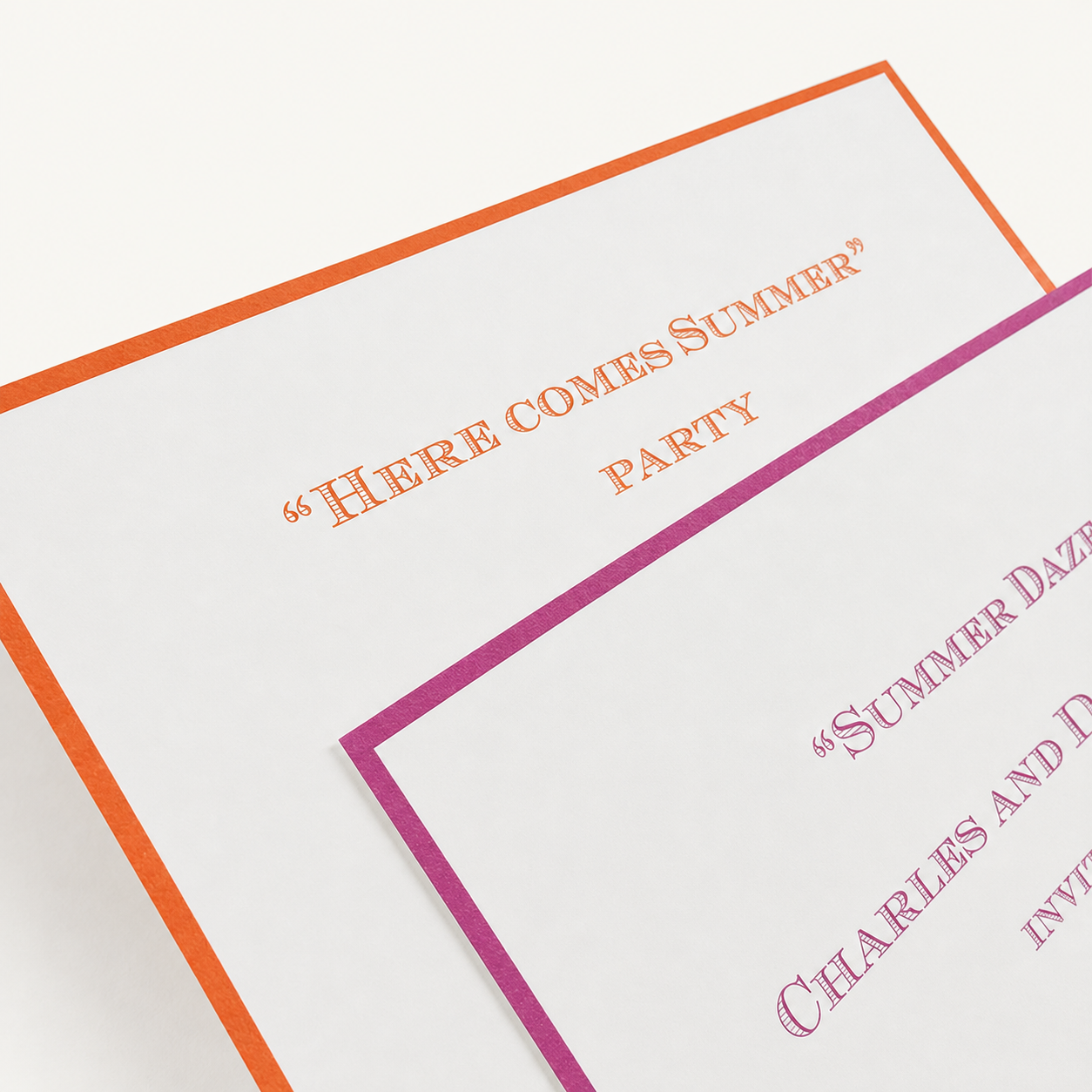 Bordered Event Invitations