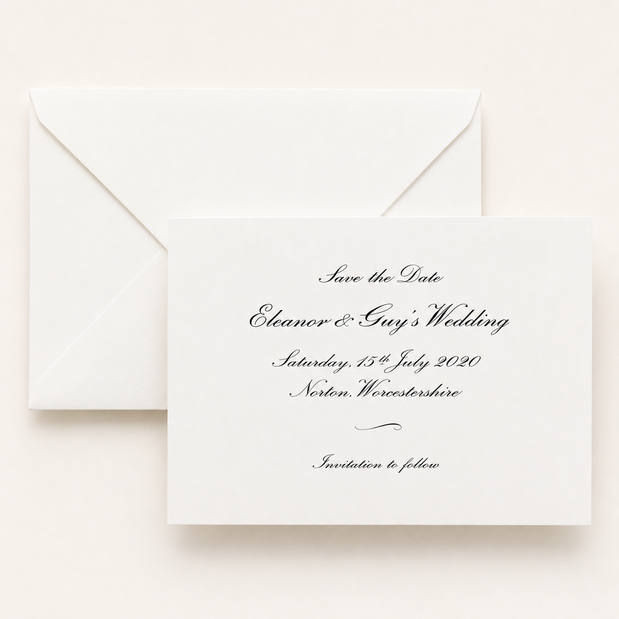 Classic Wilberforce Wedding Save the Date Cards