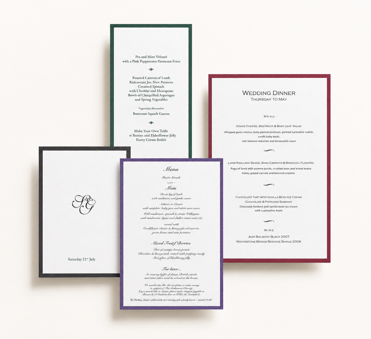 Menus