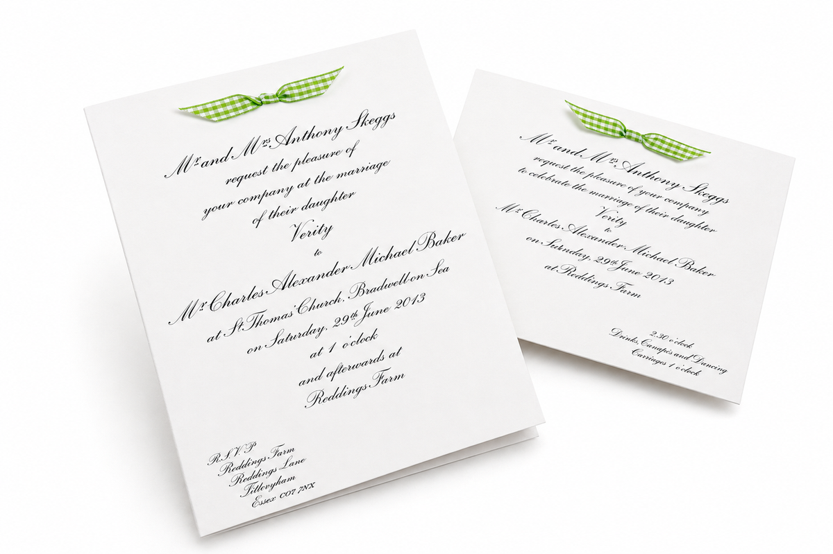 Ribboned Wedding Invitations