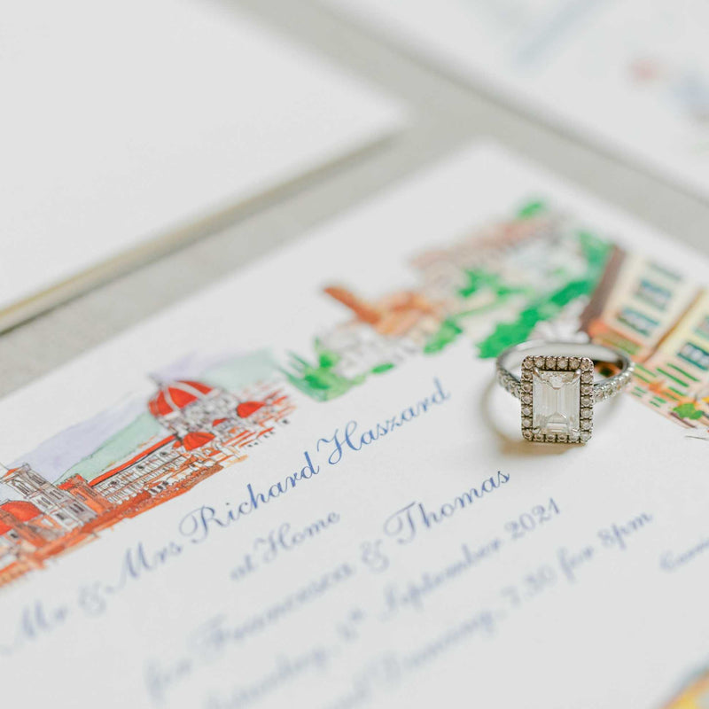 Illustrated Wedding Invitation