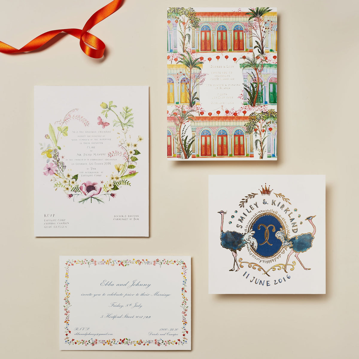 Illustrated Wedding Invitations
