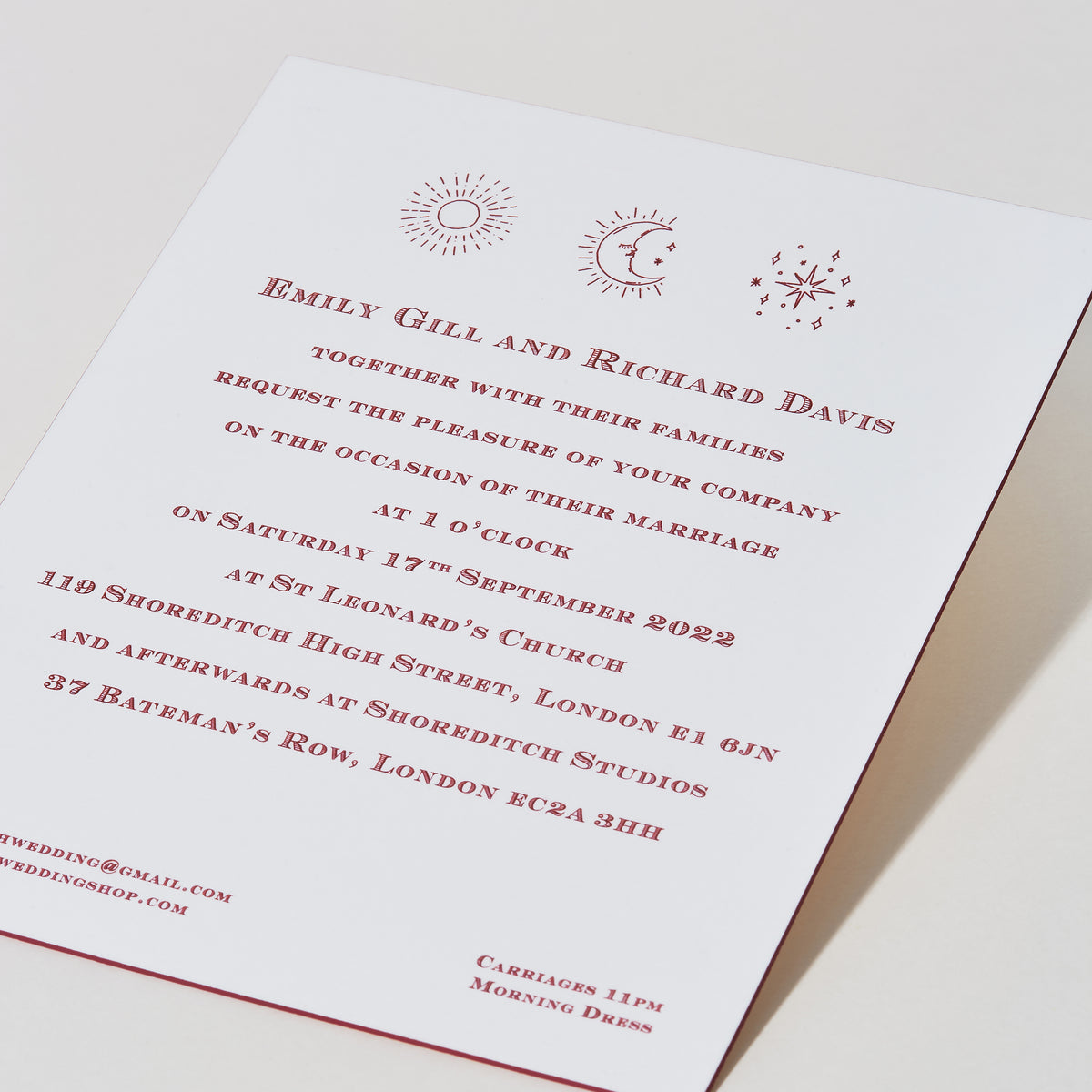 Illustrated Wedding Invitations