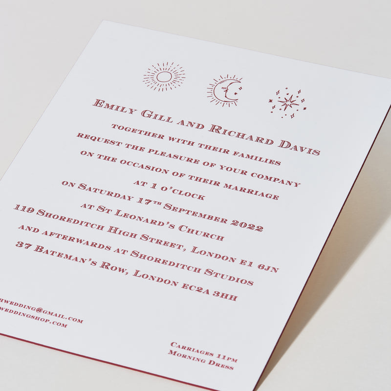 Illustrated Wedding Invitations