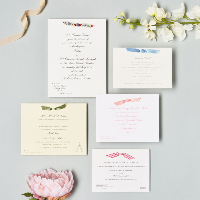 Ribboned Wedding Invitations
