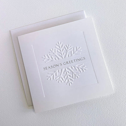 White Snowflake Christmas Cards