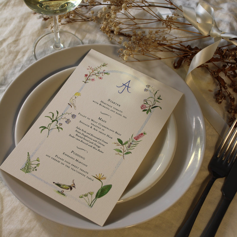 Menu in use
