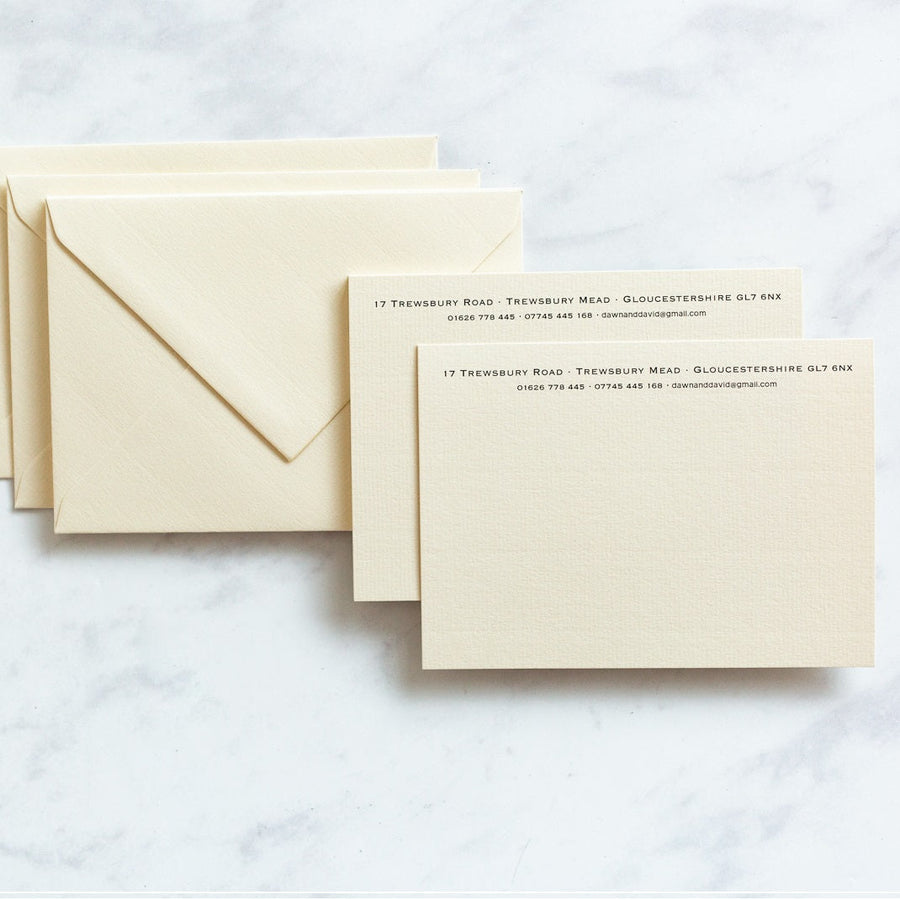 Gee Brothers Correspondence Cards With Header (Kings)