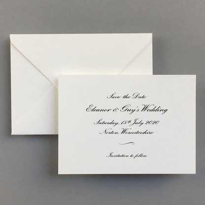 Classic Wilberforce Save the Date Cards