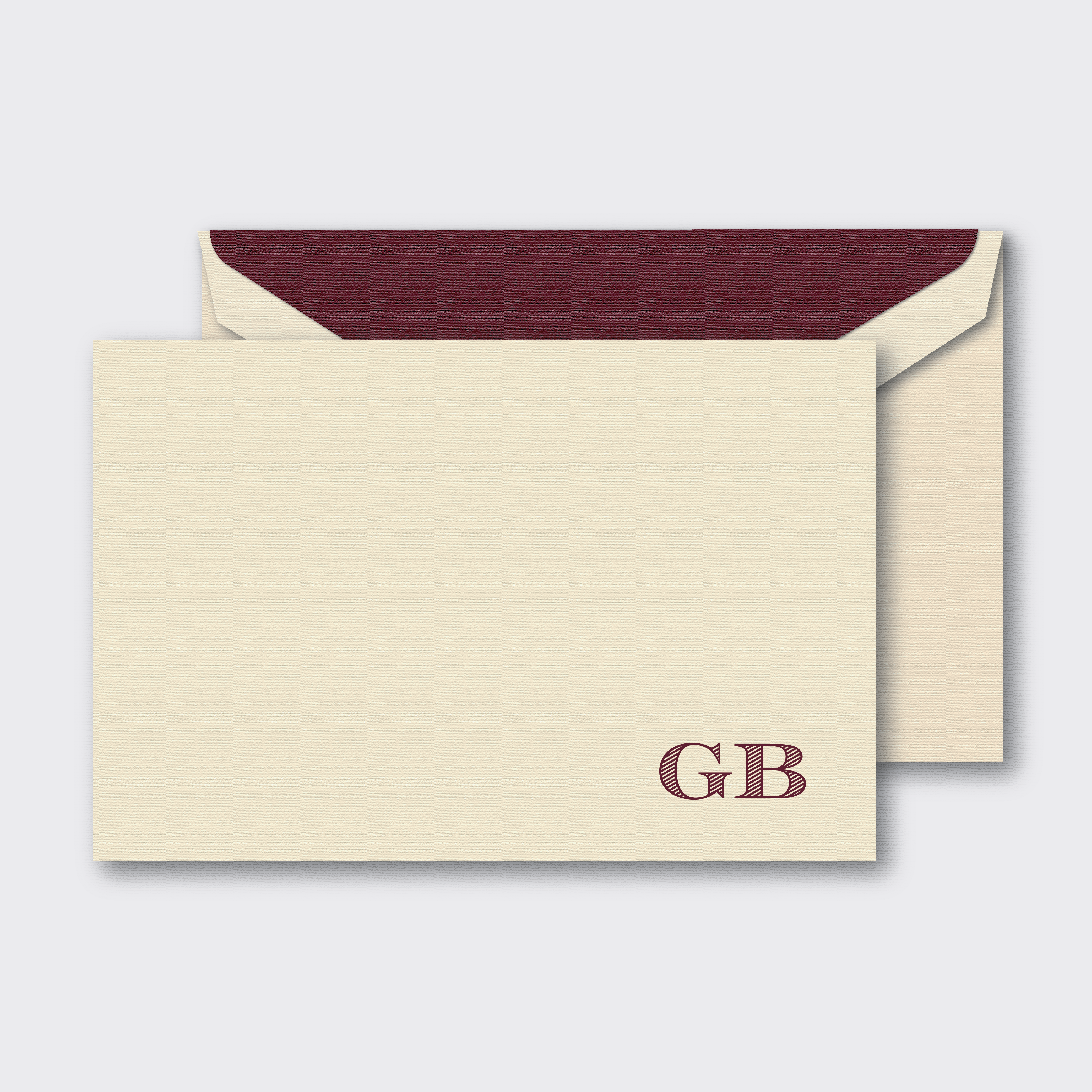 Monogram Correspondence Cards - A6+