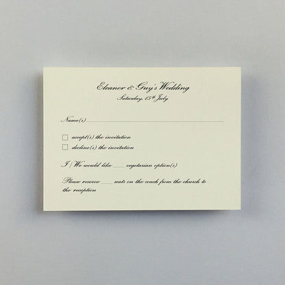 Classic Wilberforce Reply Cards