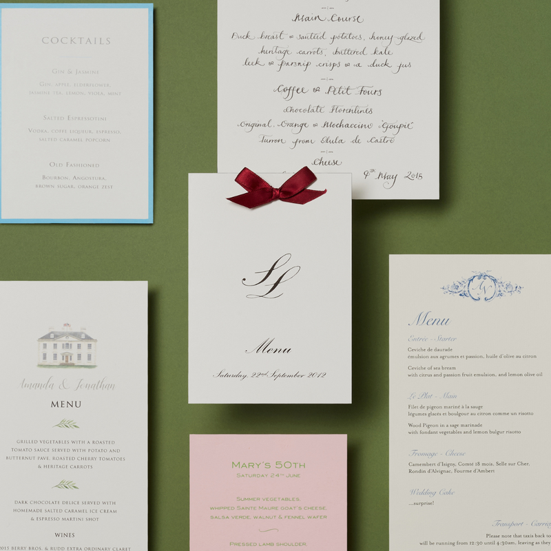Menus
