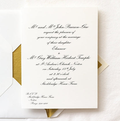 Classic Wilberforce Invitations