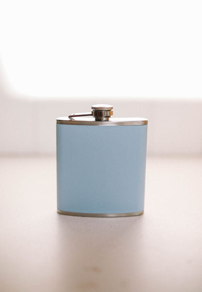 Duck Egg Blue Hip Flask