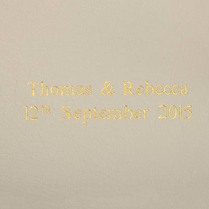 Ivory Leather Mini Landscape Album