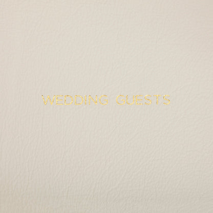 Ivory Landscape Leather Guest Book