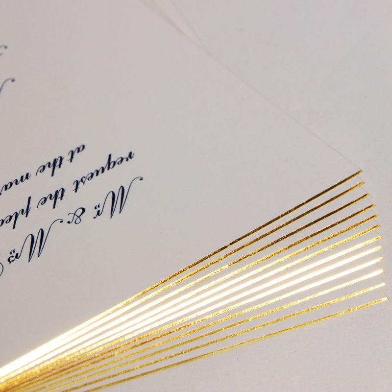 Gold Bevelled Edge