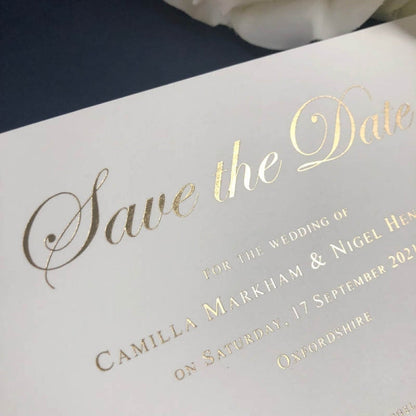 GB Gloss Gold Save the Date