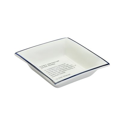 Newspaper Announcement Dish